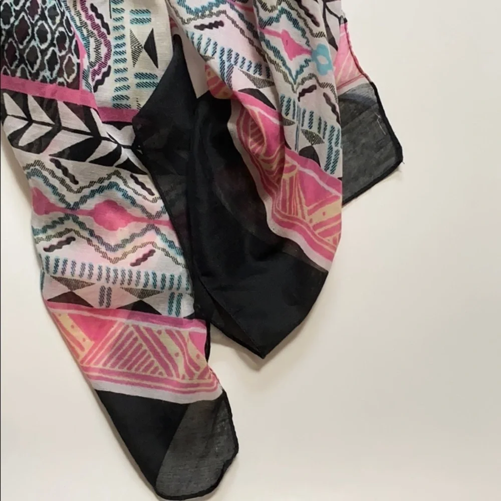 Express multicolored long scarf
